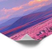 Roze hemel in Bloom Poster (Hoek)