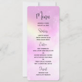 Roze Hemel met Citroen Geel Regenboog Bruiloft Men Kaart (Voorkant)