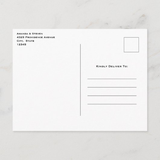 Roze Hemel met Citroengeel Regenboog Save the Date Uitnodiging Briefkaart (Achterkant)