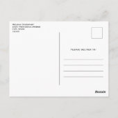 Roze Hemel met Citroengele Regenboog Briefkaart (Achterkant)