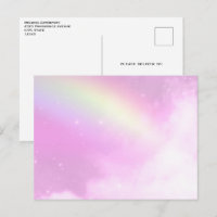 Roze Hemel met Citroengele Regenboog