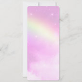 Roze Hemel met Citroengele Regenboog Kaart (Achterkant)