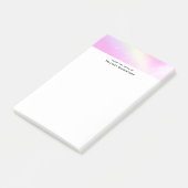 Roze Hemel met Citroengele Regenboog Post-it® Notes (Schuin)