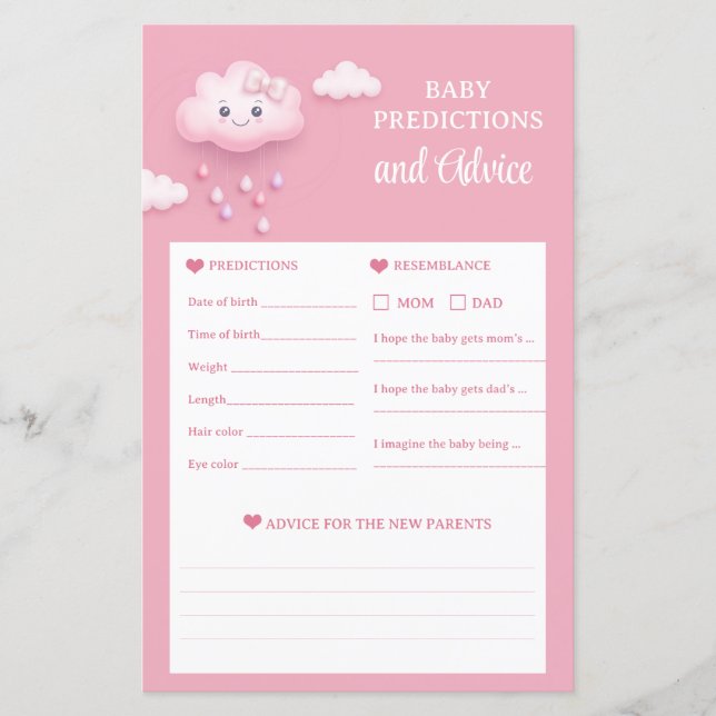 Roze hemel witte wolk 9 voorspellingen en advies s (Voorkant)