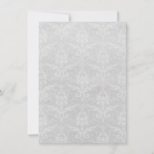 Roze hemelballonnen repetitie met binnenste uitnod kaart (Achterkant)