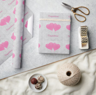 Roze hemelballonnen Wrapping Paper Cadeaupapier