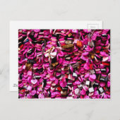 Roze hemelse vergrendelingen in Verona Briefkaart (Voorkant / Achterkant)