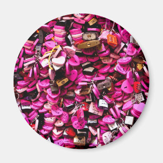 Roze hemelse vergrendelingen in Verona Magneet