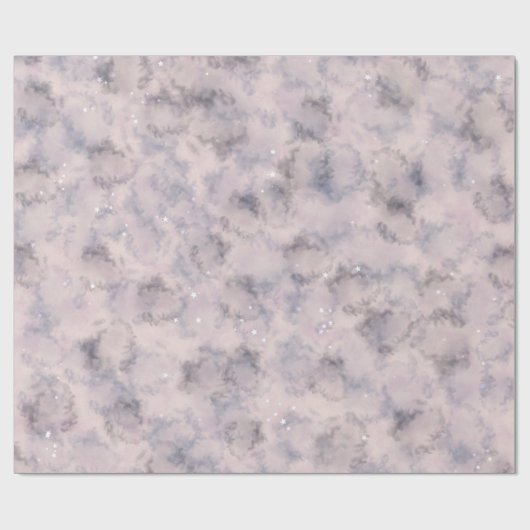 Roze Hemelse Verjaardag Magische Waterverf Cadeaupapier (Vlak)