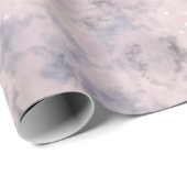 Roze Hemelse Verjaardag Magische Waterverf Cadeaupapier (Rol Hoek)