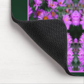 Roze Herfst Aster Flowers Abstract gepersonaliseer Muismat (Hoek)