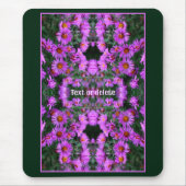 Roze Herfst Aster Flowers Abstract gepersonaliseer Muismat (Voorkant)