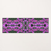Roze Herfst Aster Flowers Abstract Yogamat (Achterkant (horizontaal))