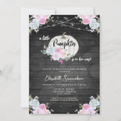 Roze Herfst Baby shower Roze Roze Kaart (Voorkant)