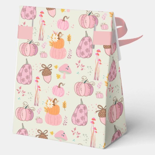 Roze Herfst Bedankdoosjes (Achterkant)