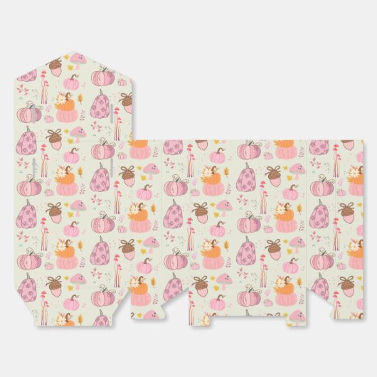 Roze Herfst Bedankdoosjes (Ongevouwen)