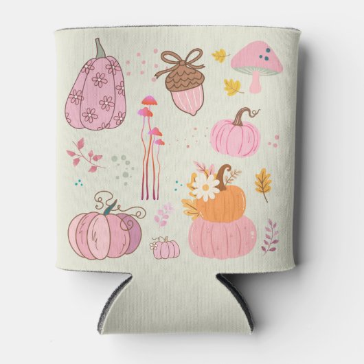 Roze Herfst Blikjeskoeler (Voorkant)