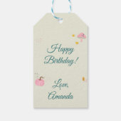 Roze Herfst Cadeaulabel (Achterkant)