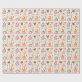 Roze Herfst Cadeaupapier