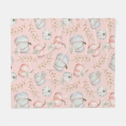 Roze Herfst Coquette Deken (Voorkant (Horizontaal))