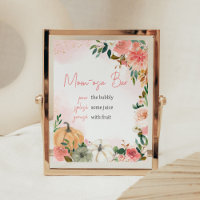 Roze Herfst Herfst Bloemen Pompoen Mom Osa Bar