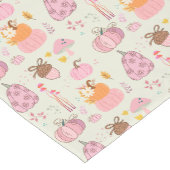 Roze herfst korte tafelloper (Hoek)