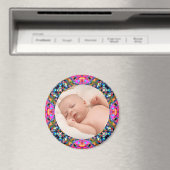 Roze Herfst Lijst Baby Girl Gift Foto grootouder Magneet (Insitu (Vaatwasser))