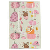 Roze Herfst Medium Cadeauzakje (Achterkant)