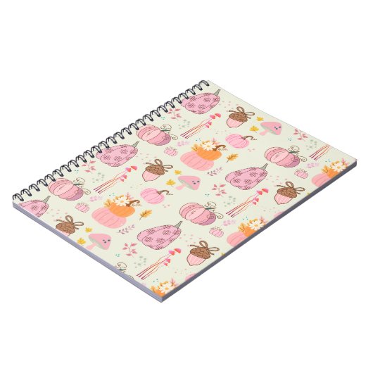 Roze Herfst Notitieboek (Linkerzijde)