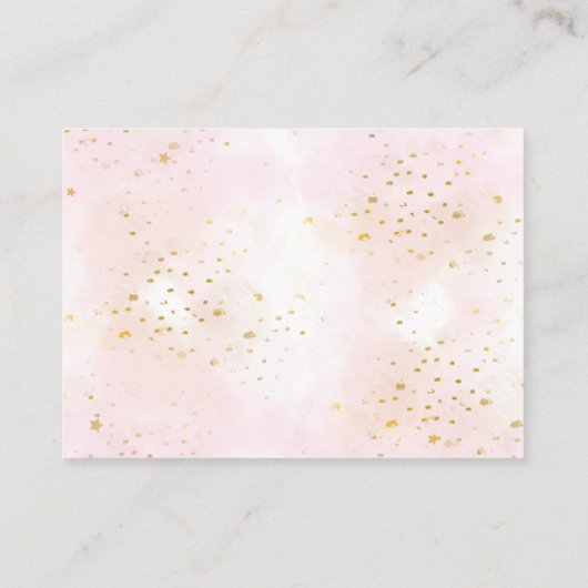 Roze Herfst Pompoen Baby shower Boek Verzoek Informatiekaartje (Achterkant)