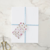 Roze Herfst Pompoen Baby Shower Dank Je Cadeaulabel (Met Touw)