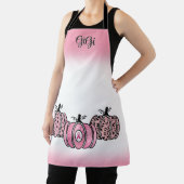 Roze Herfst Pompoenen Borstkanker Bewustzijn Schort (Insitu)