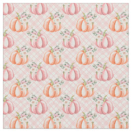  roze Herfst pompoenpatroon Stof