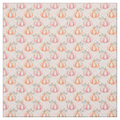  roze Herfst pompoenpatroon Stof (Swatch)