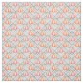 Roze Herfst pompoenpatroon Stof (Swatch)