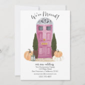 Roze Herfst scène Bewegende Aankondiging (Voorkant)