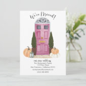 Roze Herfst scène Bewegende Aankondiging (Staand voorkant)