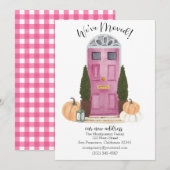 Roze Herfst scène Bewegende Aankondiging (Voorkant / Achterkant)