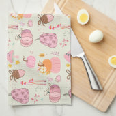Roze herfst Theedoek (Quarter Fold)