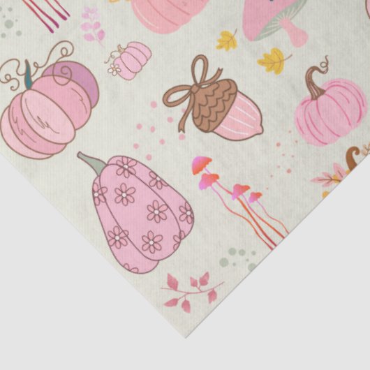 Roze Herfst Tissuepapier (Detail)