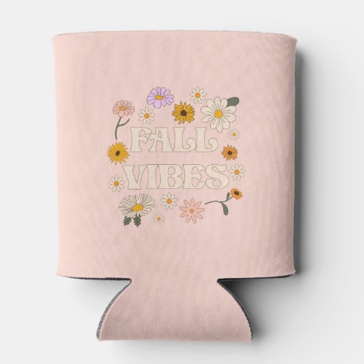 Roze Herfst Vibes Blikjeskoeler (Achterkant)