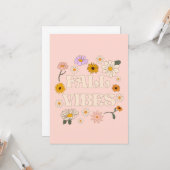 Roze Herfst Vibes Kaart (Voorkant / Achterkant in situ)