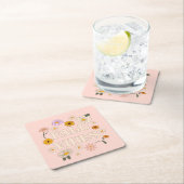 Roze Herfst Vibes Kartonnen Onderzetters (Insitu)