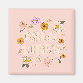 Roze Herfst Vibes Magneet (Voorkant)