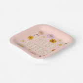 Roze Herfst Vibes Papieren Bordje (Gebogen)