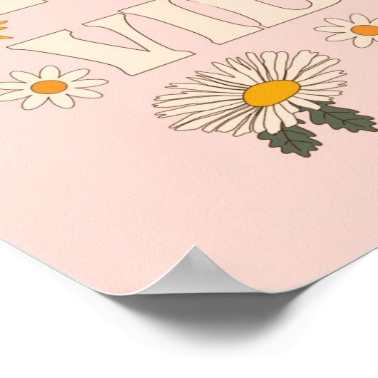 Roze Herfst Vibes Poster (Hoek)