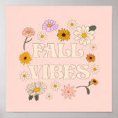 Roze Herfst Vibes Poster (Voorkant)