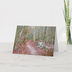 Roze herfstbladeren Geitenrots Trail Arkansas Kaart