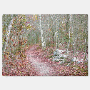 Roze herfstbladeren Geitenrots Trail Arkansas Magneet
