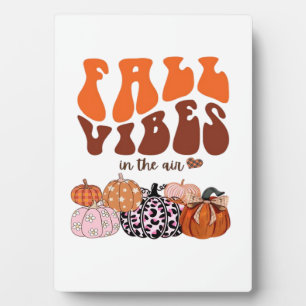 Roze herfstpompoen T-shirt � Leuk herfst grafisch Fotoplaat